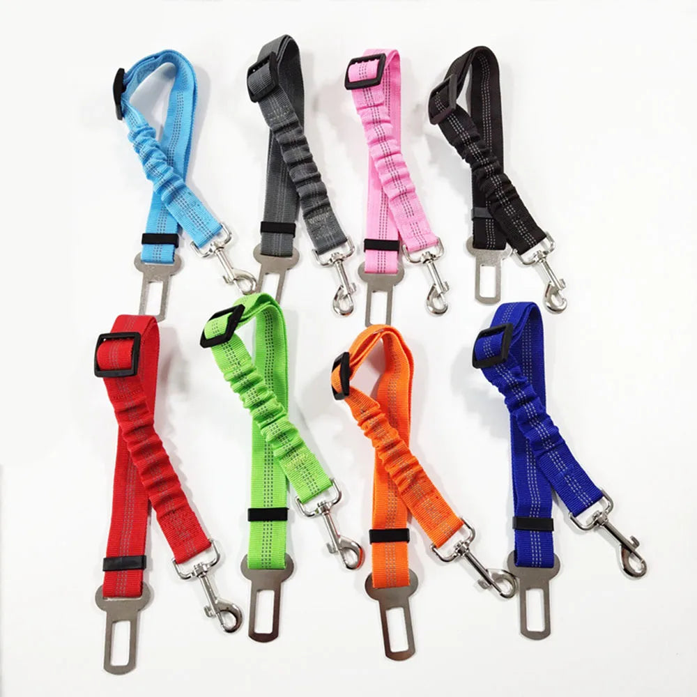 Reflective Adjustable Dog Safety Belt for Car