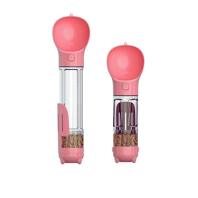 Multifunction pet travel bottle 3 in 1