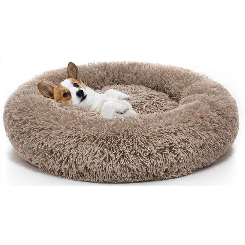 Calming soft washable pet bed