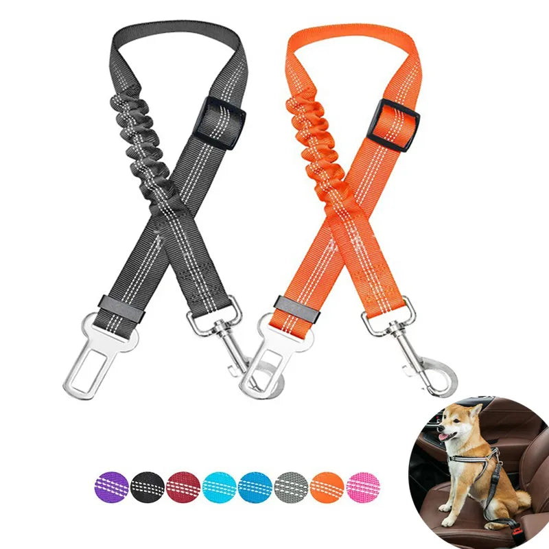Reflective Adjustable Dog Safety Belt for Car