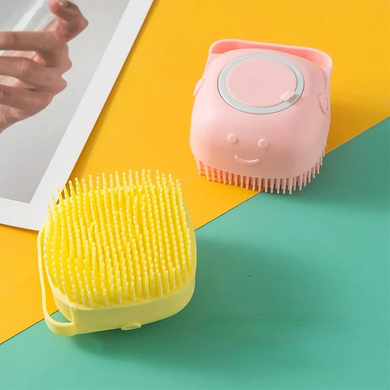 Pet shampoo massager brush