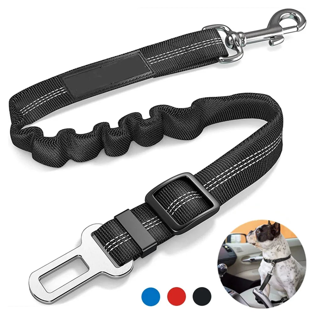 Reflective Adjustable Dog Safety Belt for Car